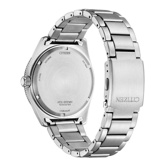 Citizen Men's Eco-Drive Calendar Silver Stainless Steel Watch - Picture 3 of 6